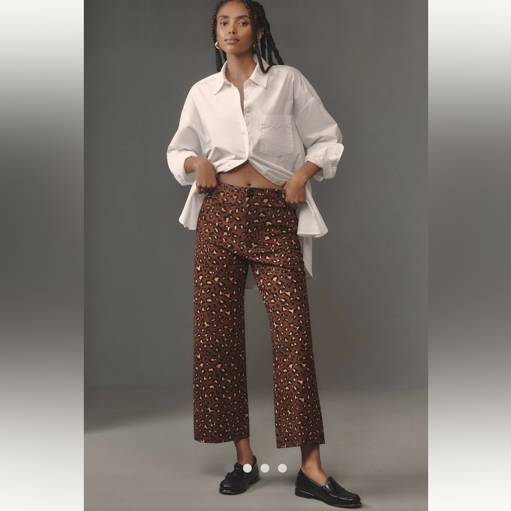 NWT The Colette Cropped Wide-Leg
Ponte Pants by Maeve